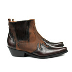 Arjun Cowboy Boots // Dark Brown + Chocolate Nubuck (US: 7)