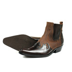 Arjun Cowboy Boots // Dark Brown + Chocolate Nubuck (US: 7)