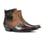 Arjun Cowboy Boots // Dark Brown + Chocolate Nubuck (US: 7)