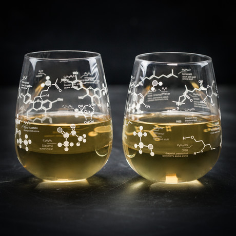 Chemistry Stemless Glasses // White Wine