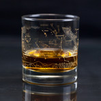 Night Sky // Whiskey Lowball Glass Set