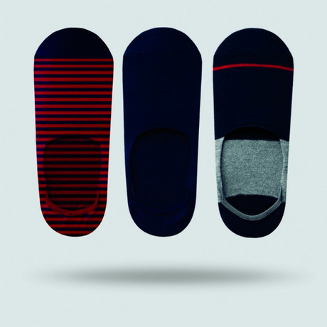 Camelo No Show Socks // Pack of 3