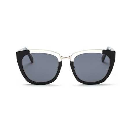 Apex Sunglasses // Black + Solid Smoke