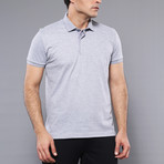 Lindeon Solid Short Sleeve Polo Shirt // Gray (XL)