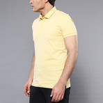 Reed Solid Short Sleeve Polo Shirt // Yellow (S)