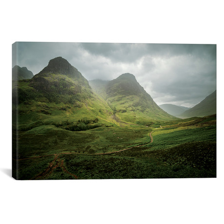 Scotland, The Road To Glencoe By The Three Sisters