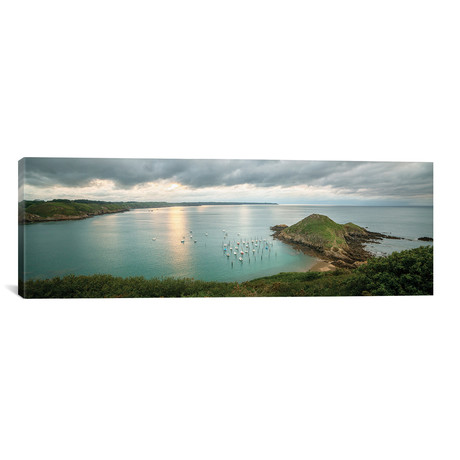 Gwin Zegal Harbor En Bretagne Panoramic
