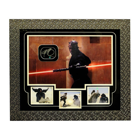 Ray Park Signed Darth Maul Dual Light Saber // Front View Autographed Collage