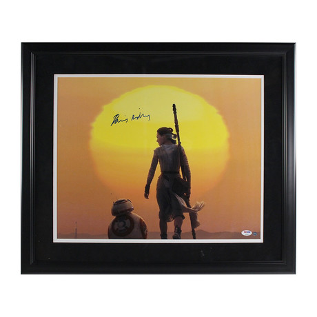 Daisy Ridley Signed Rey + BB-8 Photo