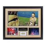 Daisy Ridley Signed Rey's Journey To Meet Luke // 3 Photo Collage + Nameplate