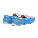 Braided Lace Loafer // Norse Blue + White (US: 9)