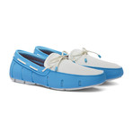 Braided Lace Loafer // Norse Blue + White (US: 8)