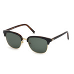 Montblanc // Men's Classic Sunglasses // Black + Gold + Gray