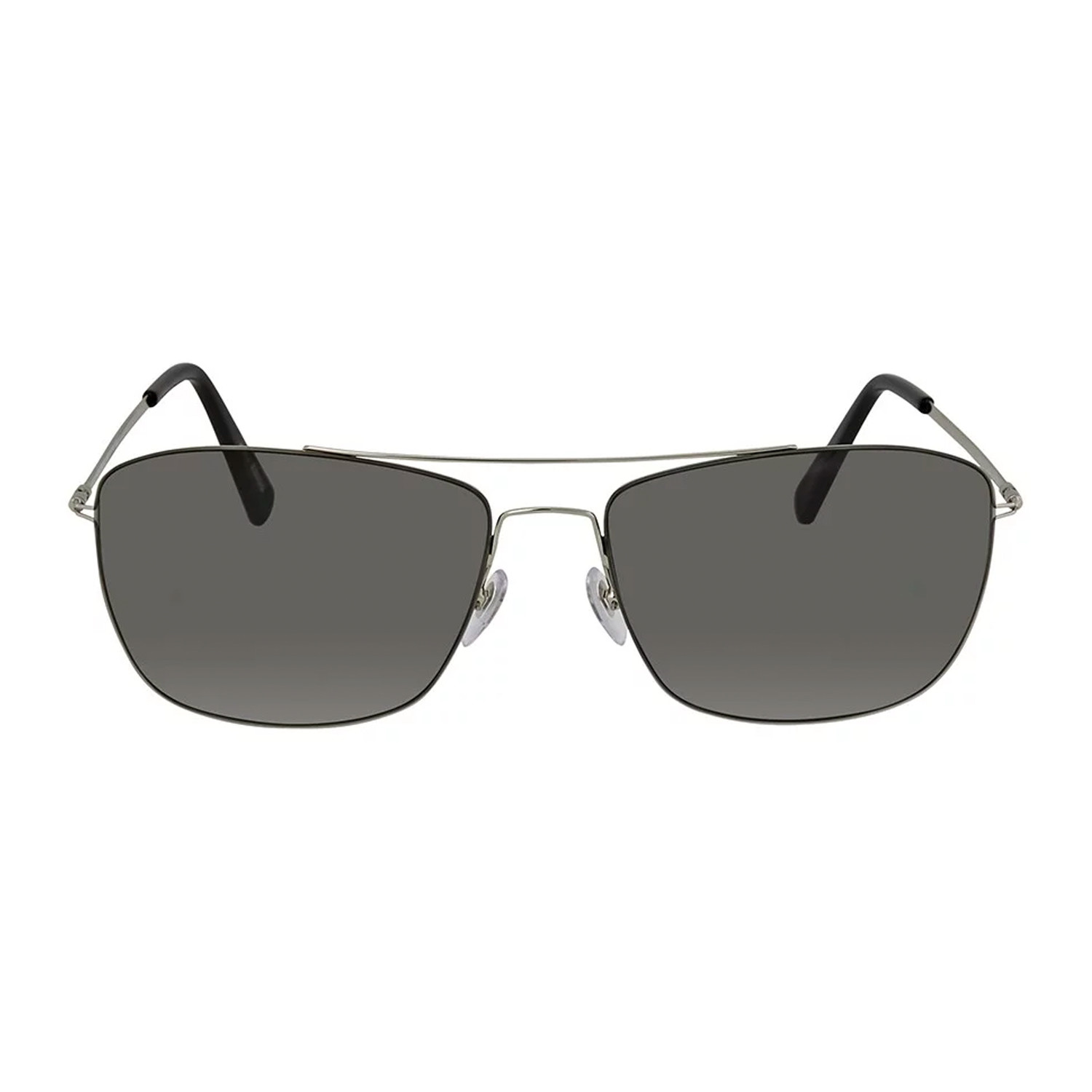 Montblanc Men's Ultra Lightweight Navigator Sunglasses // Silver + Gray ...