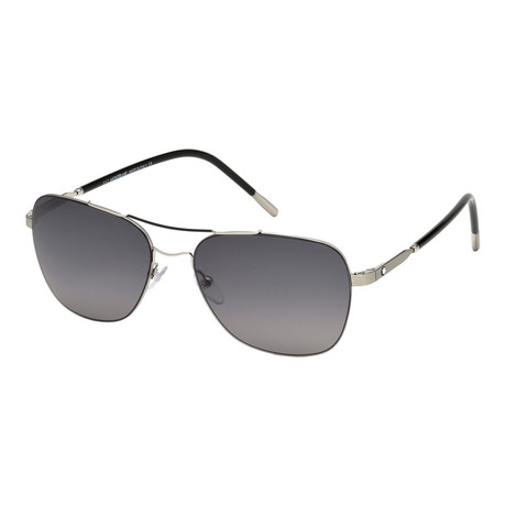 Montblanc // Modified Pilot Sunglasses V2 // Silver + Gray