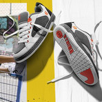Czar Sneaker // Gray + White + Orange (US: 6.5)