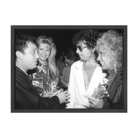 Bob Dylan, Christie Brinkley, + Billy Joel (16"W x 20"H x 2"D)