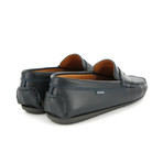 Edu Smooth Leather Mocassin // Navy (Euro: 40)