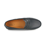 Edu Smooth Leather Mocassin // Navy (Euro: 40)