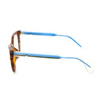 Fendi // FF-0134 N9D Eyeglasses // Havana + Clear + Blue