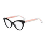 Fendi // FF-0134 N7A Eyeglasses // Black + Clear + Peach