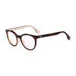 Fendi // FF-0159 TLK Eyeglasses // Havana + Peach