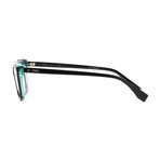 Fendi // FF-0252 807 Eyeglasses // Black with Green Crystal