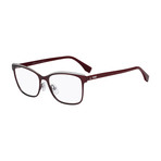 Fendi // FF-0277 LHF Eyeglasses // Burgundy + Silver