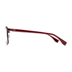 Fendi // FF-0277 LHF Eyeglasses // Burgundy + Silver