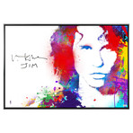 Val Kilmer Autographed Michael Ferrari Jim Morrison 31.5"×21.5" Framed Canvas Giclée
