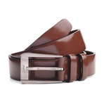 Bellamy Leather Belt // Brown (33" Waist)