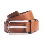 Monty Leather Belt // Brown (33" Waist)