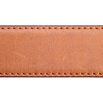 Monty Leather Belt // Brown (33" Waist)