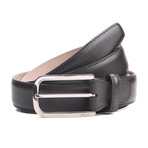 Jordan Leather Belt // Black (33" Waist)