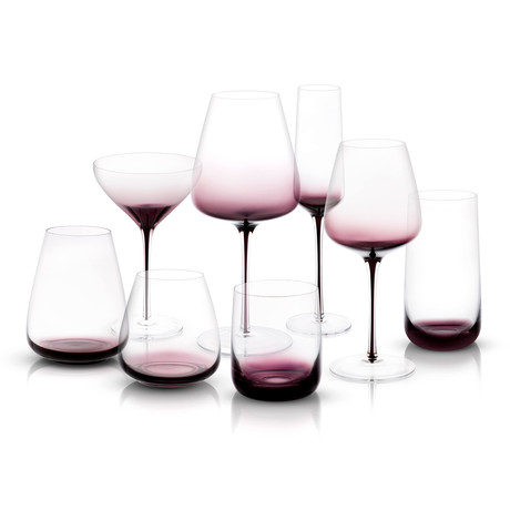 JoyJolt Black Swan Collection // Set of 16 Glasses