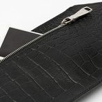 Cellphone Sling Bag // Black Croco