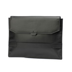 Polygon Flat Clutch // Black