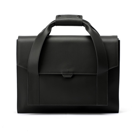 Polygon Satchel // Black