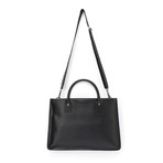 Flat Top Zip Tote // Black