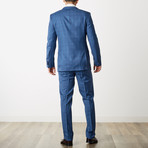 Bella Vita // Slim Fit Suit // Royal Blue Shark Check (US: 38R)