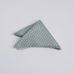 Blue Balls Pocket Square // Blue + Yellow