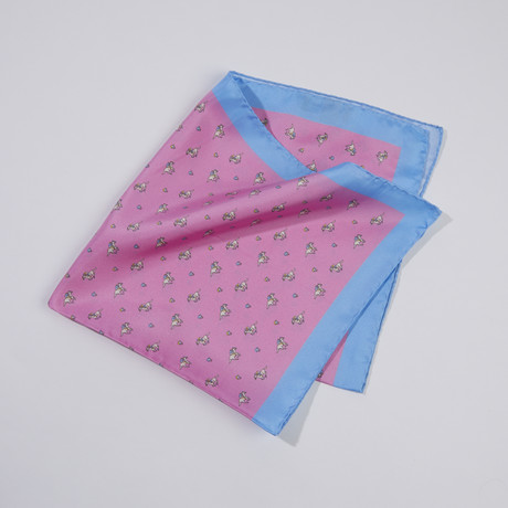 Riding Derby Silk Scarf // Pink