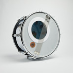 Tama Snare Drum Wall Clock 14" // Chrome + Blue Wave