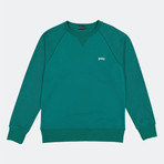 Pray Reverse Terry Sweatshirt // Emerald (L)