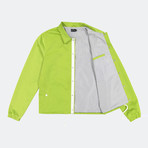 Pray Satin Coach's Jacket // Lime (S)