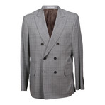 Wool Plaid Suit // Light Gray (Euro: 48)