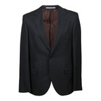 Wool Plaid Suit // Dark Gray (Euro: 48)