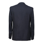 Virgin Wool Striped Suit // Navy (Euro: 48)