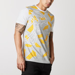 Lucca T-Shirt // Mustard + Gray + White (S)