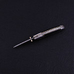 Damascus Liner Lock Folding Knife // 2761